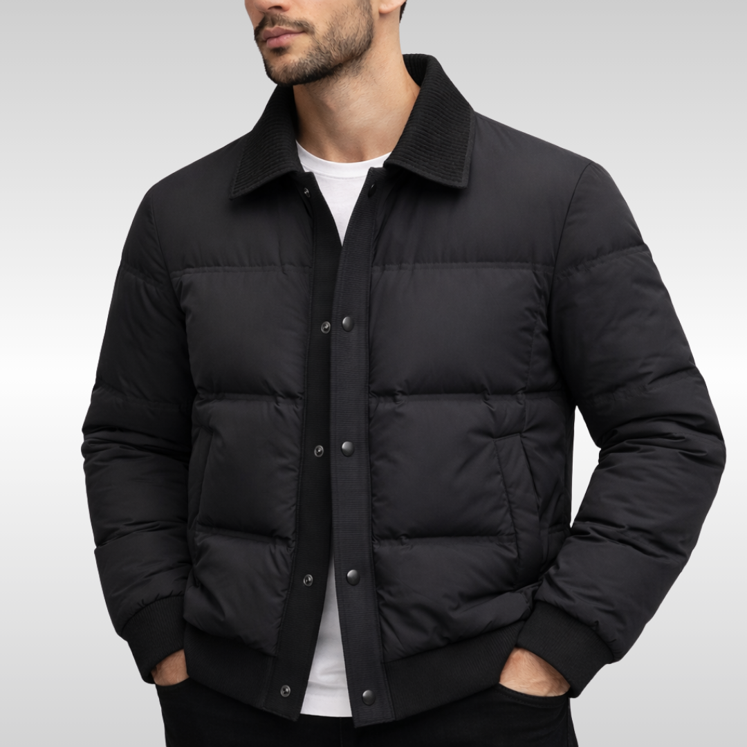 Louis Men’s Puffer Jacket – Insulated Warm Winter Coat
